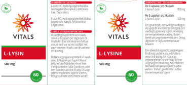L-Lysin, 60 Kapseln Packung
