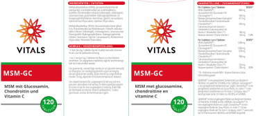 MSM-GC Tabletten Beschreibung
