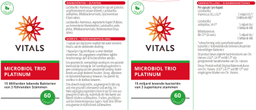 Microbiol Trio Platinum 60 Kapseln Packung