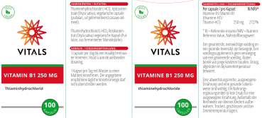 Vitamin B1 (Thiamin) 250 mg Packung