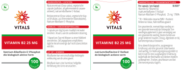 Vitamin B2 25 mg Packung