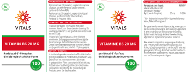 Vitamin B6 Kapseln, Pyridoxal-5'-Phosphat, biologisch aktive Form Packung