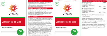 Vitamin K2 90µg, 60 Kapseln Packung