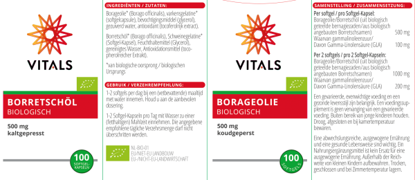 Borretschöl Biologisch 100 Softgel-Kapseln Packung