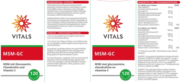 MSM-GC Tabletten Beschreibung